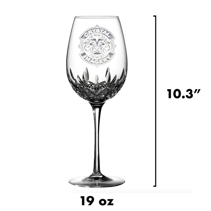 Engraved, Monogrammed Waterford Wine Glass