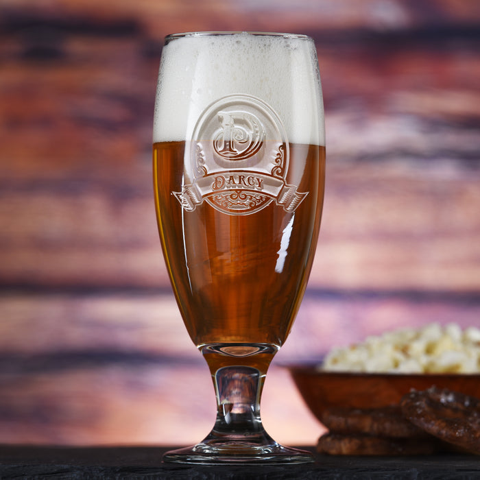 Engraved, Personalized Monogrammed Tea Goblet M8