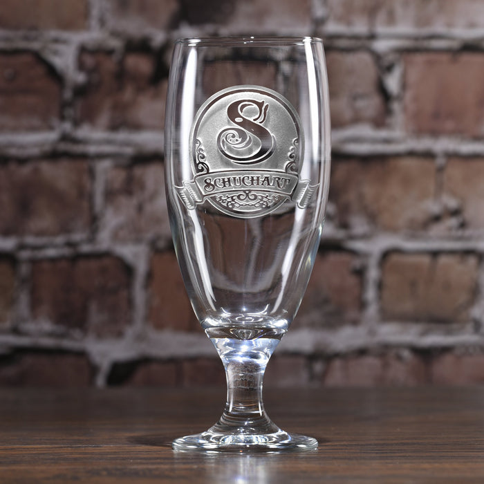 Monogrammed Goblets for Water and Iced Tea