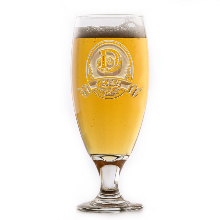 Engraved, Personalized Monogrammed Tea Goblet M8