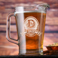 Engraved, Personalized Oval Pitcher
