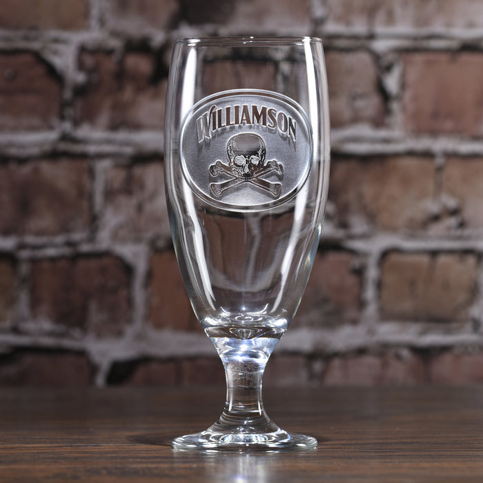 Engraved Skull & Bones Goblet