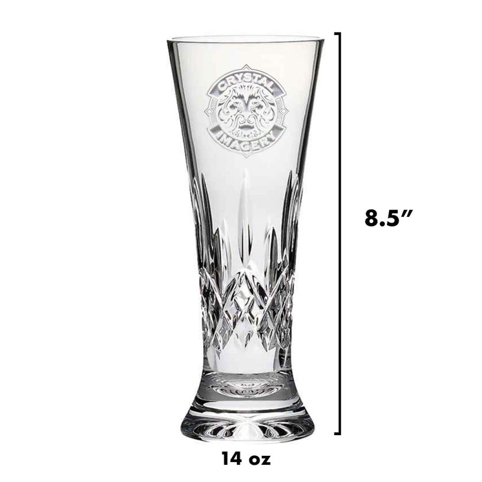 Engraved, Waterford Crystal, Beer Pilsner Pair