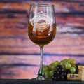Engraved Wine Cellar Wine Glass