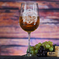 Engraved Wine Cellar Wine Glass