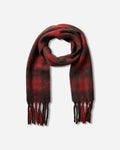 Our Legacy Estate Scarf Burnt Red Plaid Fuzzy Alpaca Gloves and Scarves Scarves and Warmneck A4268EBR 001