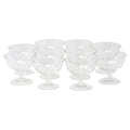 Vintage Etched Bamboo Short Coupe Glasses | The Hour Shop