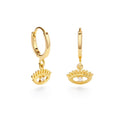 Eye of Protection Huggie Hoop Earrings