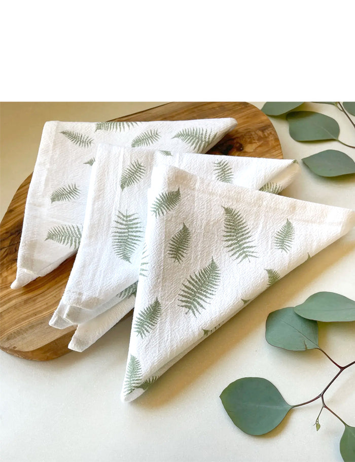 Fern Cloth Napkins - Set of 4