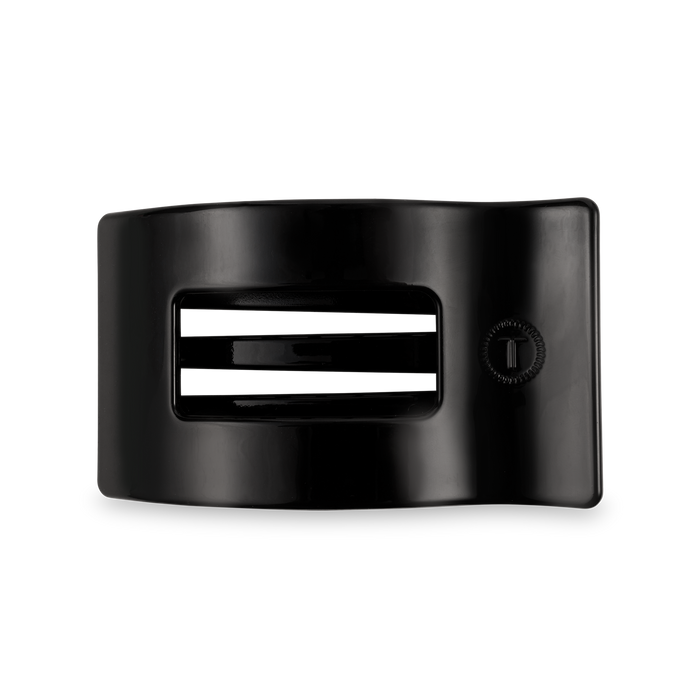 Flat Rectangle Hair Clip | Medium | Jet Black