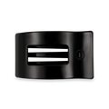 Flat Rectangle Hair Clip | Medium | Jet Black
