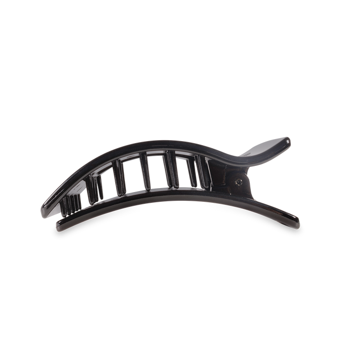 Flat Rectangle Hair Clip | Medium | Jet Black