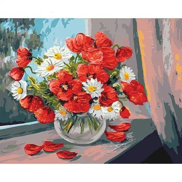 Flower Paint By Numbers Kit