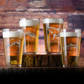 Fly Fishing Pint Glass, Gift Set for Fishermen