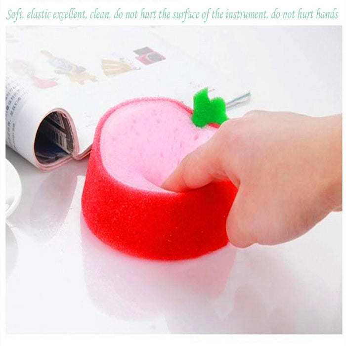 Fruit Shape Multi-Functional Cleaning Sponge – Soft & Absorbent Kitchen Scrubber for Dishes, Utensils & Sink Cleaning (Random shape-Pack of 1)