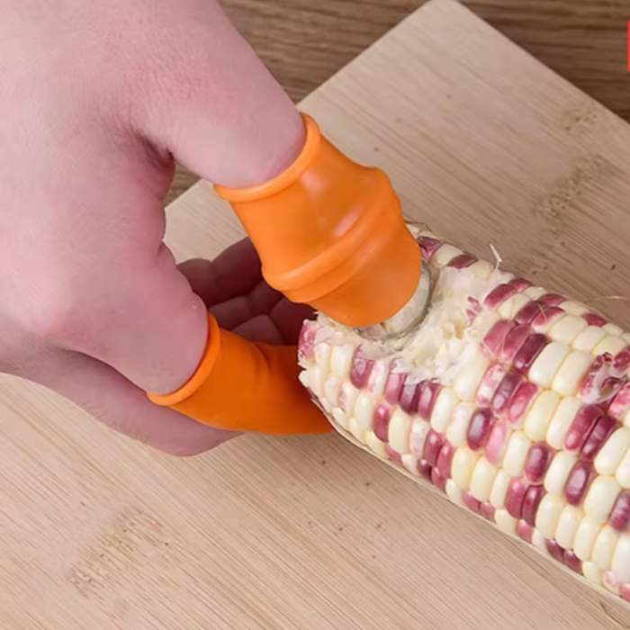 Fruit & Vegetable Finger Cutter – Silicone Thumb Knife & Peeler Set | Portable Mini Kitchen Cutting Tool (Thumb Cutter & 5 Finger set)