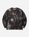 ROA Fuzzy Print Long Sleeve Fuzzy Brown T-Shirts Top YBUW051FA25 BRW0076