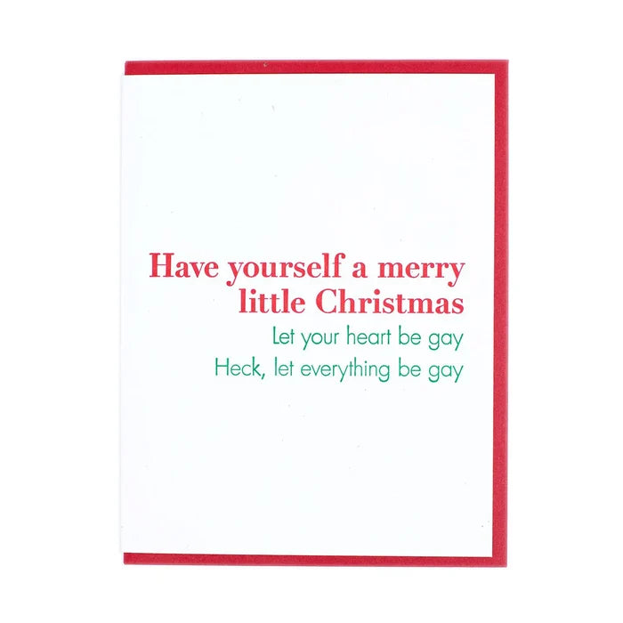 Gay Merry Little Christmas Card