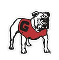 Georgia Bulldogs Decal Standing Dawg 6"