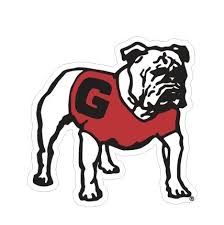 Georgia Bulldogs Decal Standing Dawg 6"