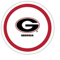 Georgia Bulldogs Dessert Plates - 12 Count