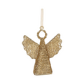 Gilded Wired Angel Ornament