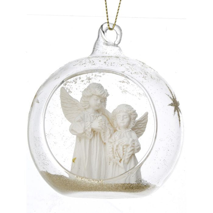 Glass Angels Ball Ornament