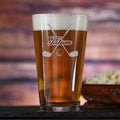 Golf Lover Gift Pint Glass With Name