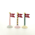 Flagga med texten Grattis, 14 cm, från Speedtsberg