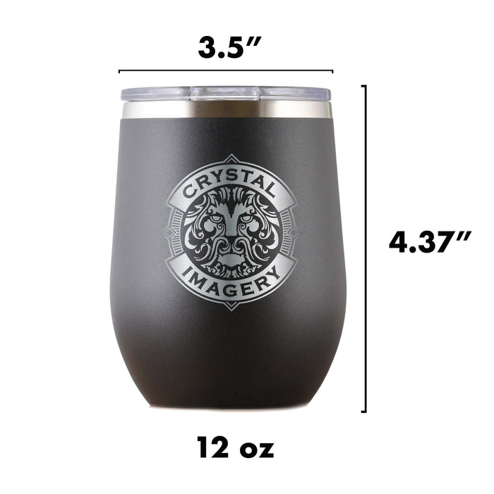 Groomsman Bowtie Stemless Wine Travel Tumbler