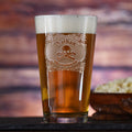 Groomsman Skull & Bones Pint Beer Glass, Groomsmen Gifts Ideas