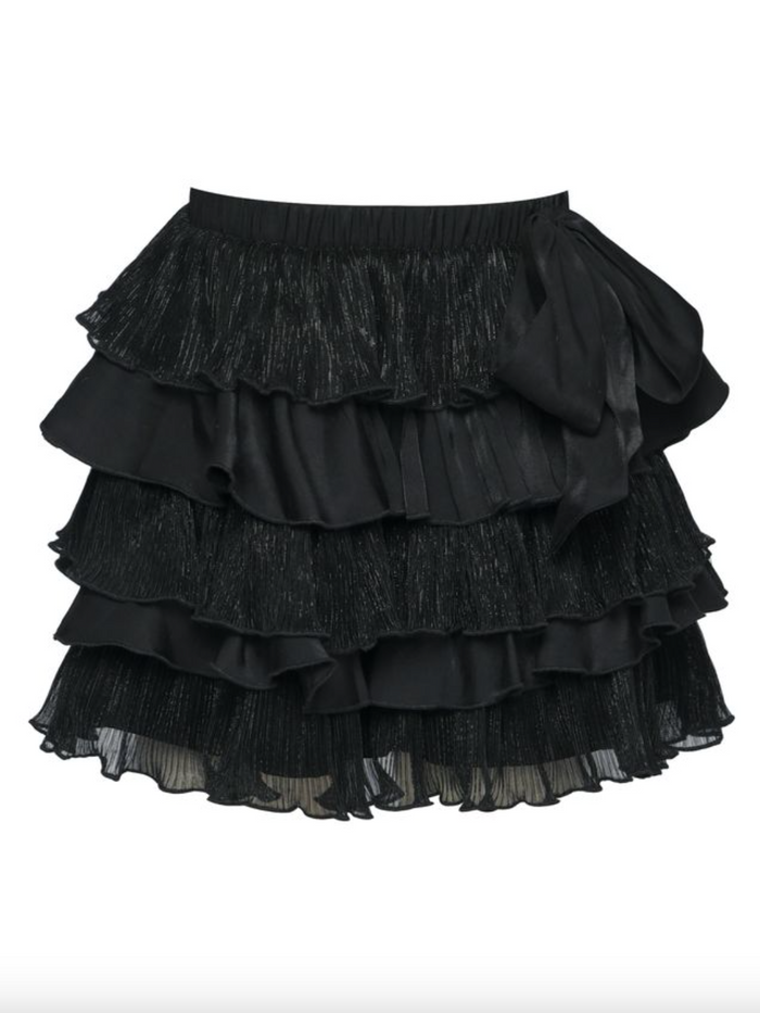 Hannah Banana- Tiered Ruffle Skort with Bow