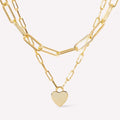 Heart Charm Layered Necklace