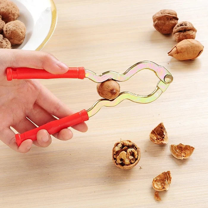 Heavy-Duty Nutcracker Tool – Stainless Steel Nut Cracker for Walnut, Almond, Pecan & Hazelnut (Ergonomic Handle, Easy Grip)