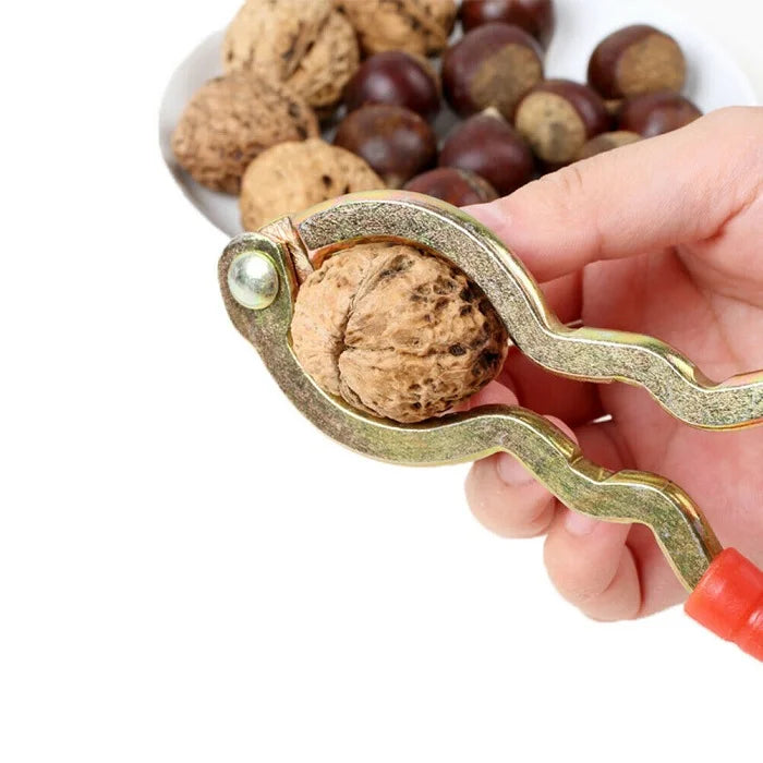 Heavy-Duty Nutcracker Tool – Stainless Steel Nut Cracker for Walnut, Almond, Pecan & Hazelnut (Ergonomic Handle, Easy Grip)