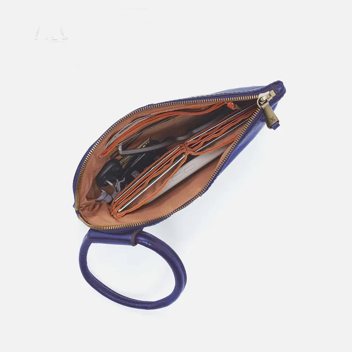 Hobo - Sable Wristlet -  Polished Leather  Winter Violet - Findlay Rowe Designs
