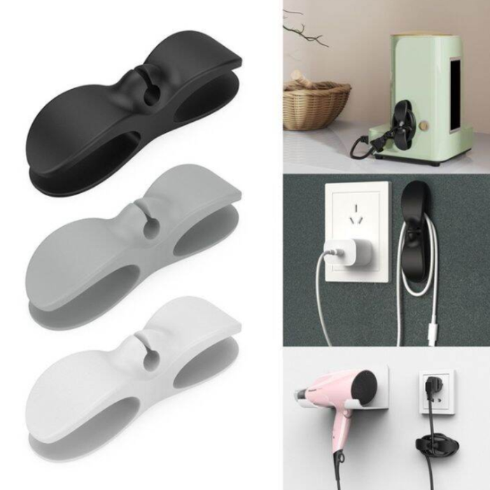 Holder Clip Self-Adhesive Cable & Cord Wrapper for Kitchen Appliances – Wire Organizer Clip (1 Pc)