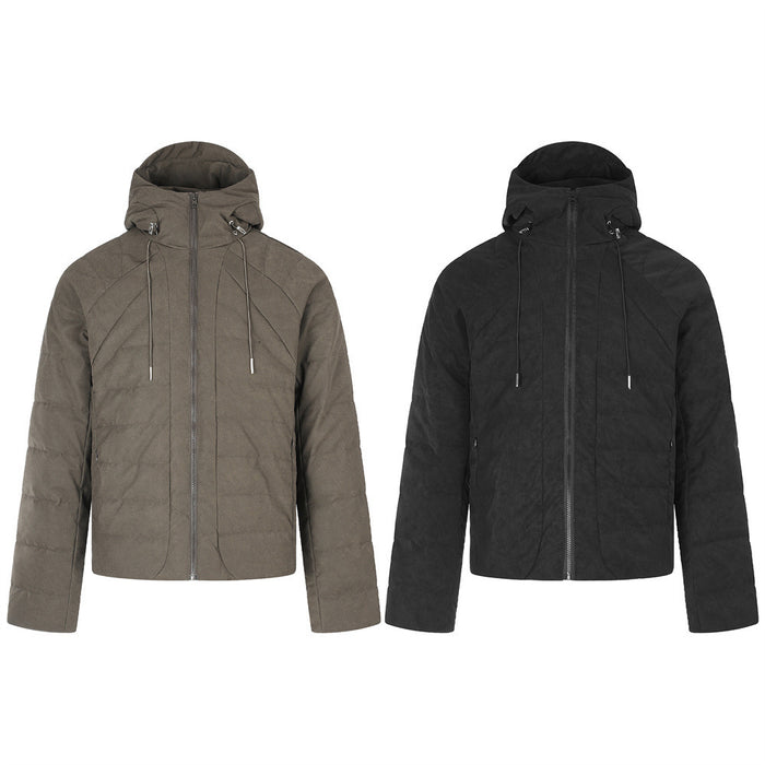 Hooded Puffer Jacket – Relaxed Fit Quilted Winter Coat
