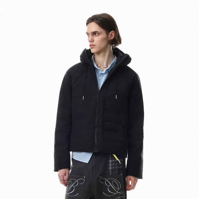 Hooded Puffer Jacket – Relaxed Fit Quilted Winter Coat