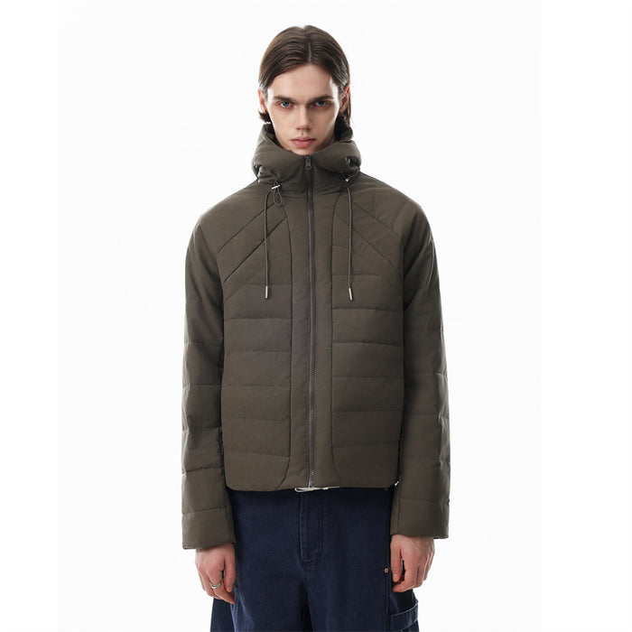 Hooded Puffer Jacket – Relaxed Fit Quilted Winter Coat
