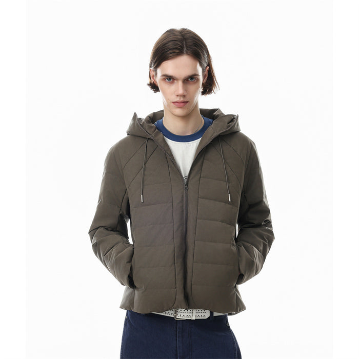 Hooded Puffer Jacket – Relaxed Fit Quilted Winter Coat