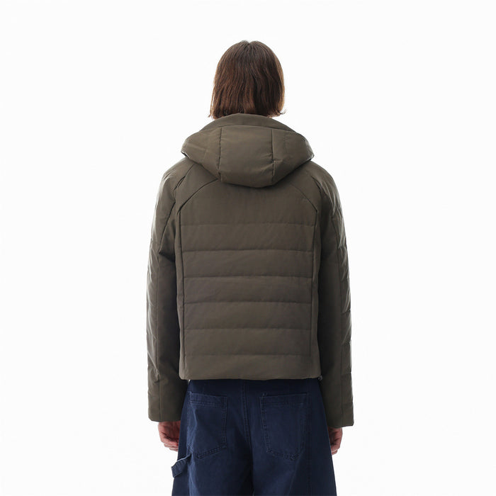 Hooded Puffer Jacket – Relaxed Fit Quilted Winter Coat