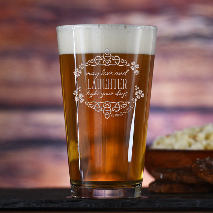 Irish Blessing Pub Beer, Pint Glass