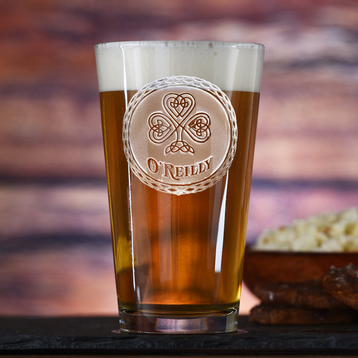 Irish Pub Glass, Celtic Pint Glass