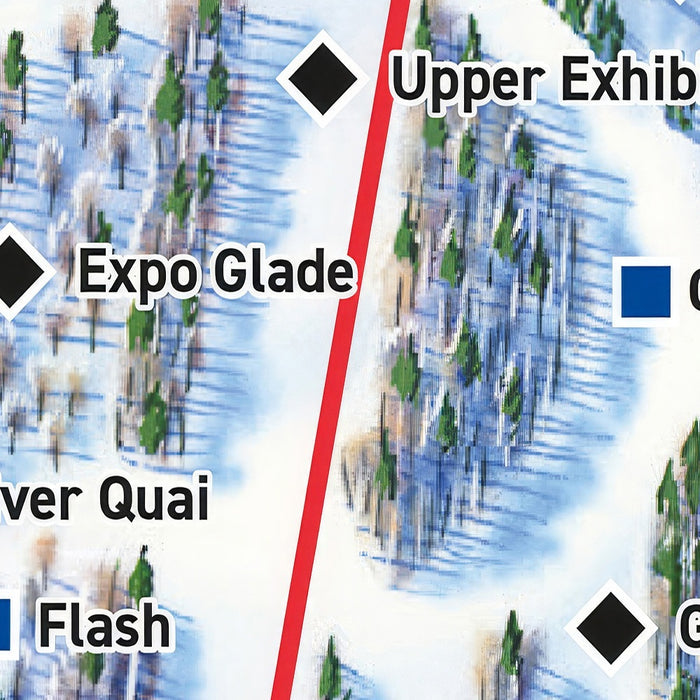 Jay Peak Ski Trail Map, Vermont