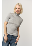 Jesllyn Turtleneck Rib Tee Top *L*