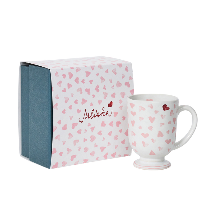 Juliska Love You More Pink Mug