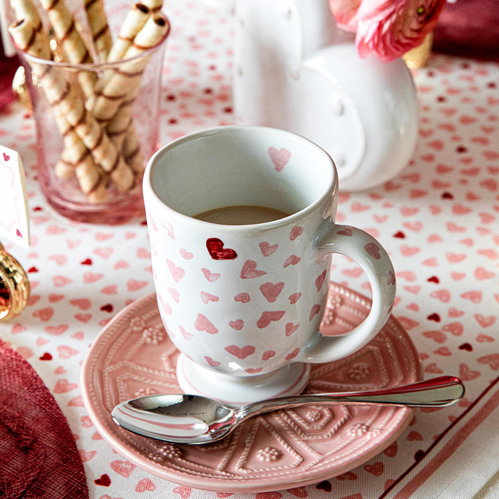 Juliska Love You More Pink Mug
