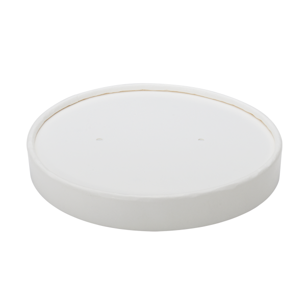 Karat Paper lid for 32 oz Gourmet Paper Cold/Hot Food Containers - 500 ct