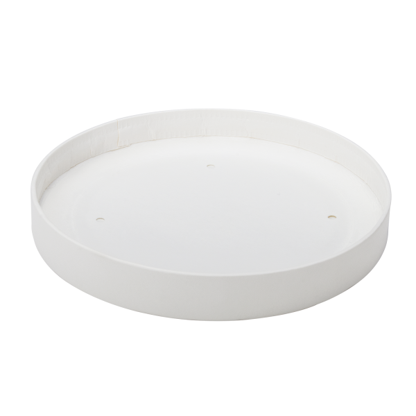 Karat Paper lid for 32 oz Gourmet Paper Cold/Hot Food Containers - 500 ct